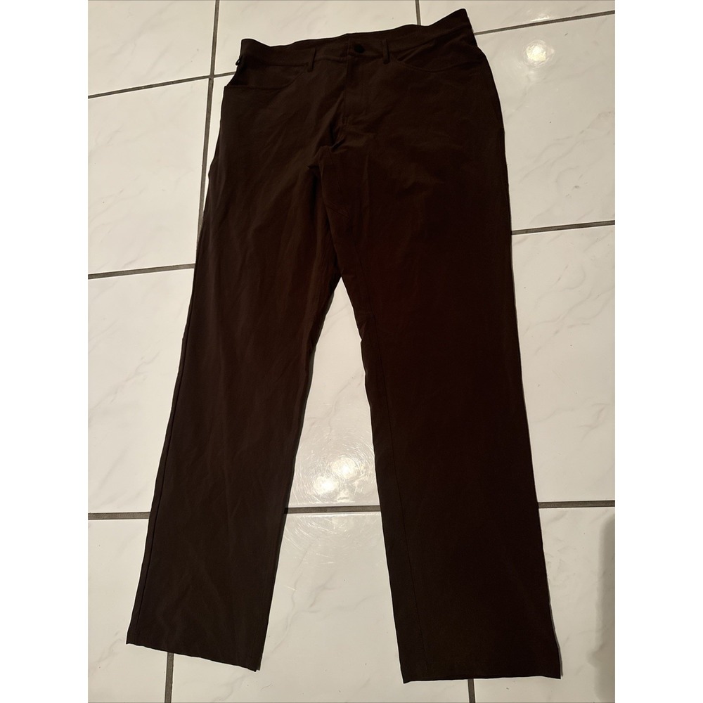 Alo Pants Men 35x32 Blue Day and Night Logo  Performance Nylon Office Commuter